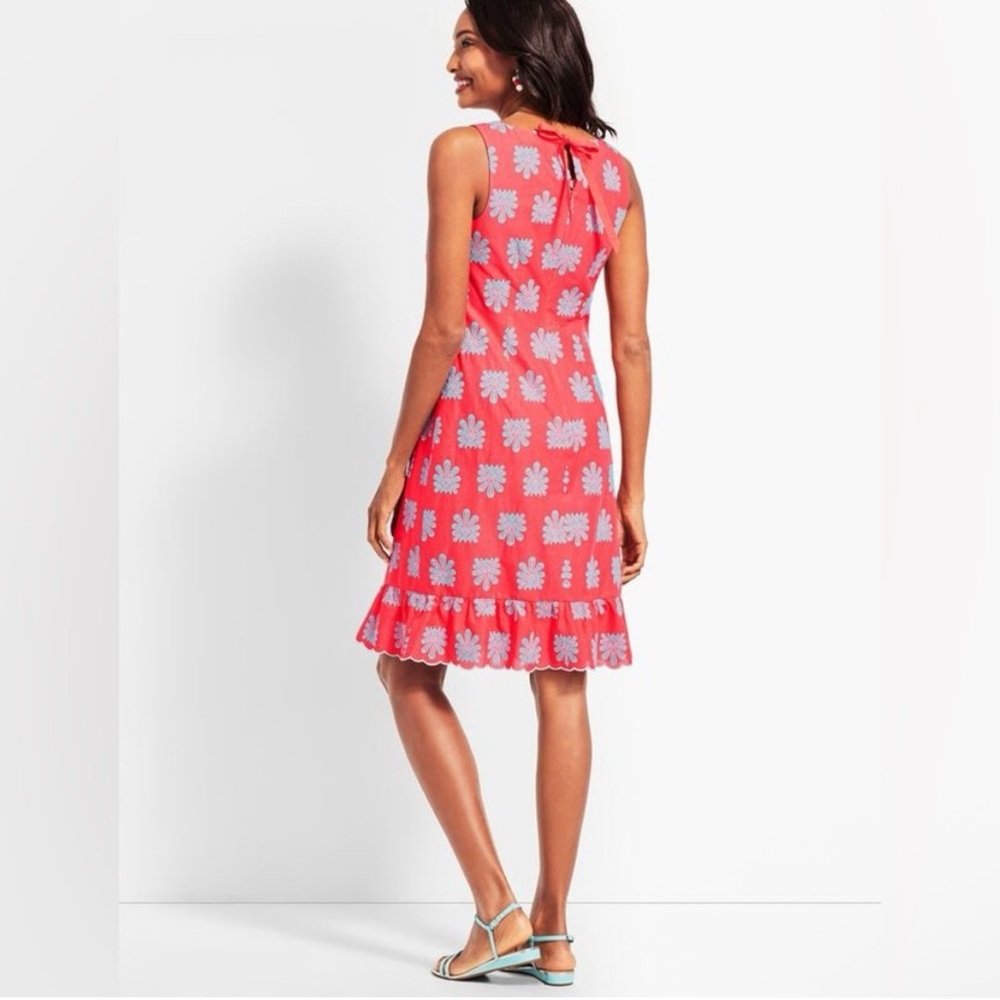 Talbots Cute Embroidered Summer Dress - 14p - Picture 2 of 9